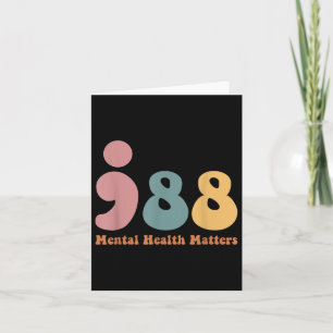 Tarjeta 988 Semicolón Salud Mental S Prevención del Suicid