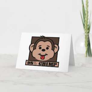 Tarjeta 98% chimpancé, chimpancé