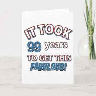 Tarjeta 99.º cumpleaños