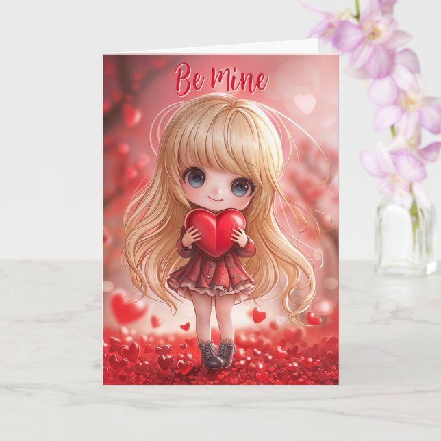 Tarjeta 99.9% Chibi Perfect Valentine Card (Orquídea)