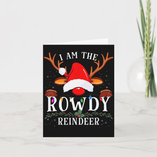 Tarjeta 99 Christmas Reindeer Costume Party - I Am The Row (Anverso)