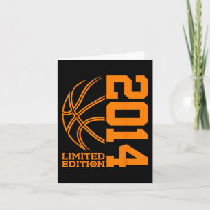 TARJETA 9.º CUMPLEAÑOS BASKETBALL LIMITED EDITION 2014