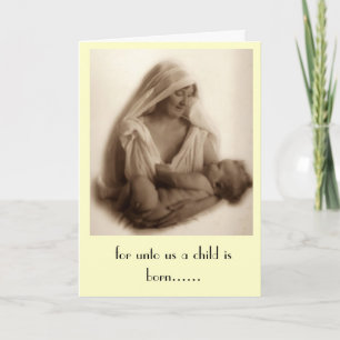 Tarjeta 9:6 de Isaías para a nosotros un niño nace