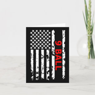 Tarjeta 9 Billar Mesa de billar Regalo de Billar