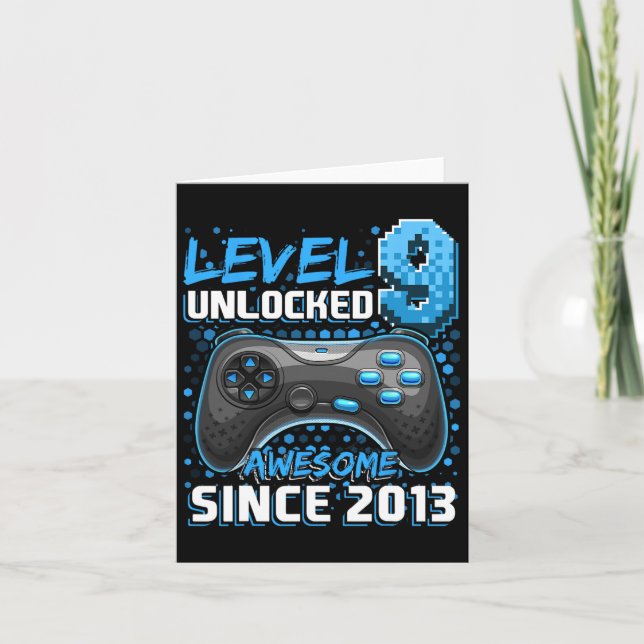 Tarjeta 9 Desbloqueados Impresionantes Videojuegos 2013 No (Anverso)