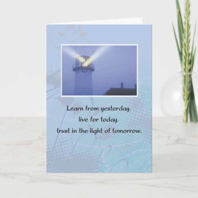 Tarjeta 9 meses de aniversario para 12 pasos de recuperaci (Anverso)