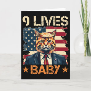 Tarjeta 9 Vidas Por Trump 2024 Victoria Ganadora Ganador T