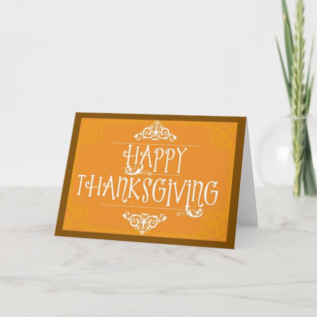 Tarjeta A Blessed Thanksgiving Day Greeting Card (Anverso)