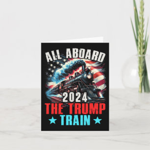 Tarjeta A Bordo Del Tren Trump 2024 Trump 2024