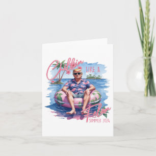 Tarjeta A Chillin le gusta un Felon Summer 2024 Divertido 