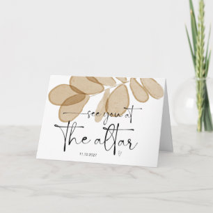 Tarjeta A crecer desde la novia nos vemos en el Altar Sr.