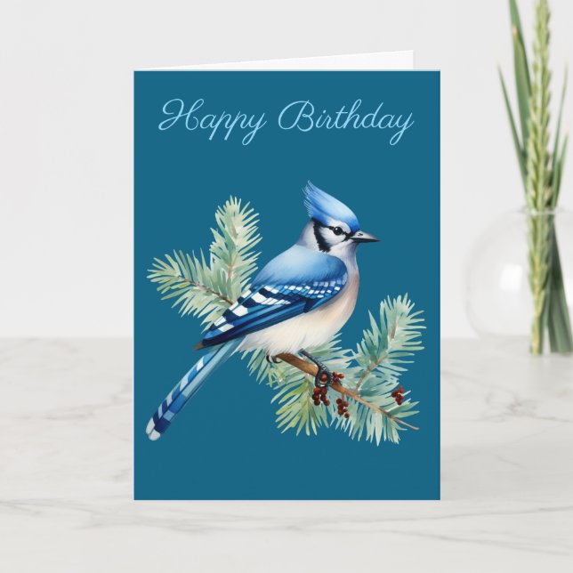 Tarjeta A Cute Blue Jay  (Anverso)