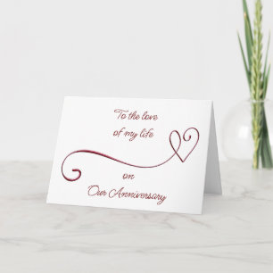 Tarjeta A "EL AMOR DE MI VIDA" en "NUESTRO ANIVERSARIO"