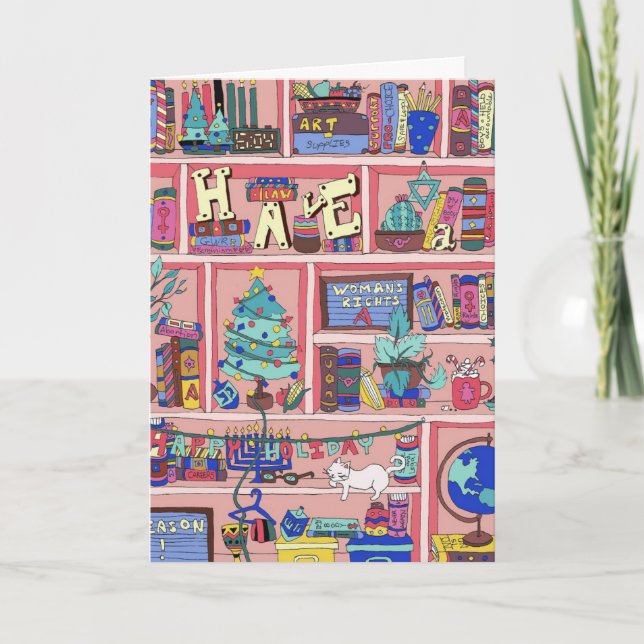 Tarjeta A es para Kiara Moreno Holiday (Anverso)