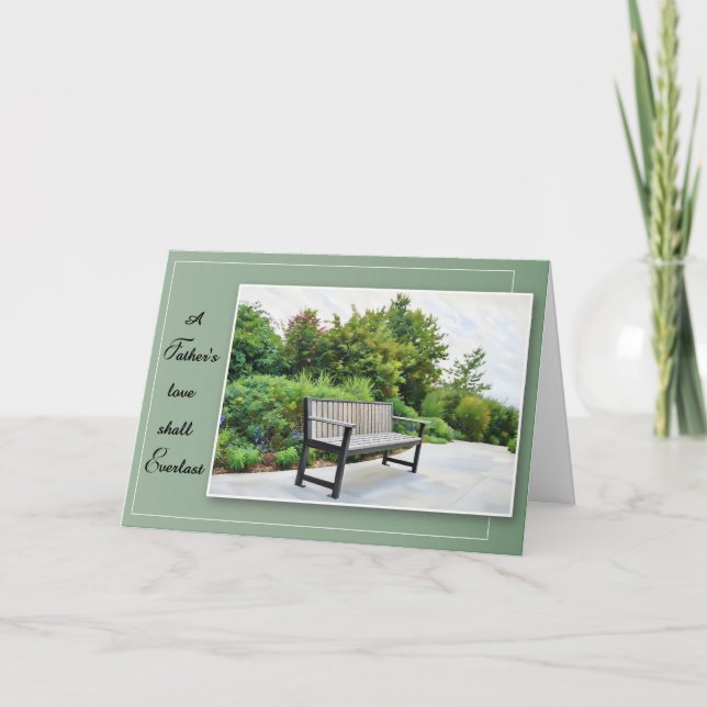 Tarjeta A Father's Love Shall Everlast - Sympathy Card (Anverso)