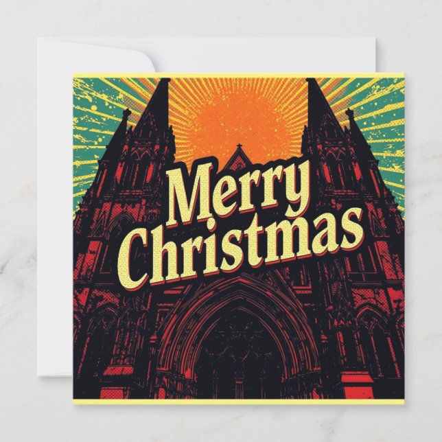 Tarjeta a flat gothic christmas card (Anverso)