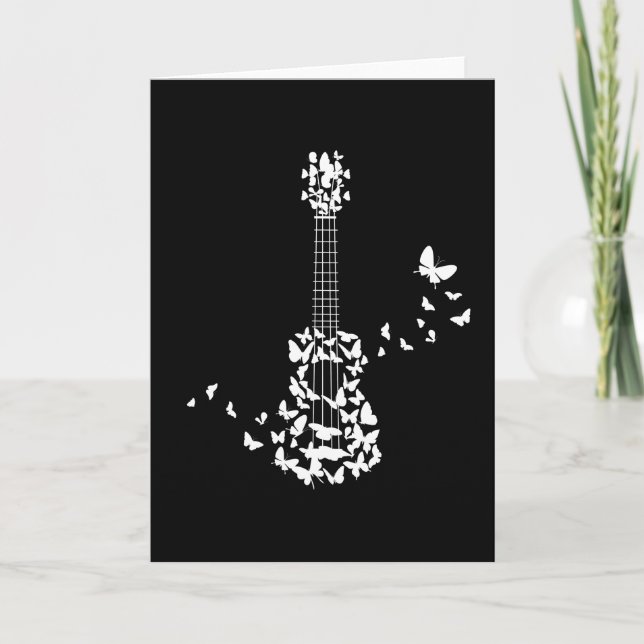 Tarjeta A Four String Ukulele Instrument With Beautiful (Anverso)