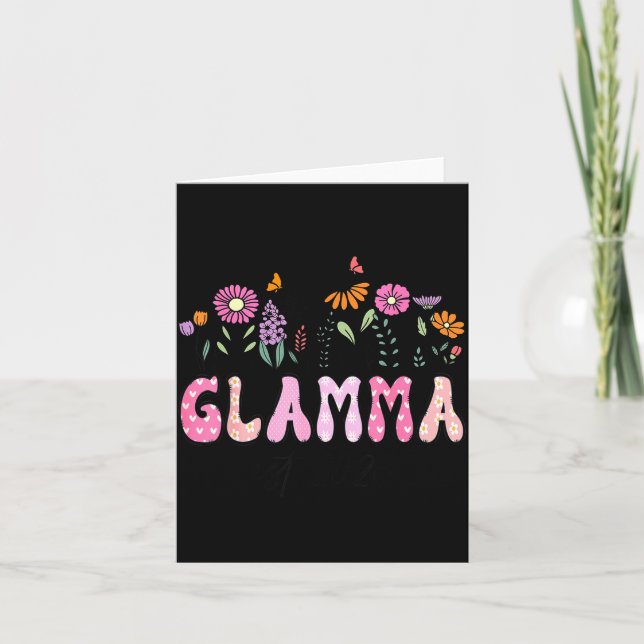Tarjeta A Glamma Est Rosa Flor Silvestre Promocionada (Anverso)