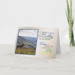Tarjeta A horse birthday card for dad.