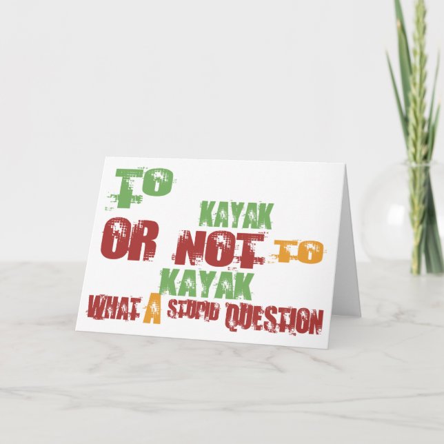 Tarjeta A Kayak (Anverso)
