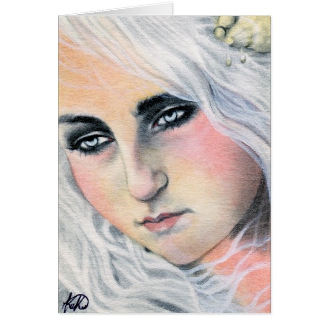 Tarjeta a la deriva de la sirena (Frente)