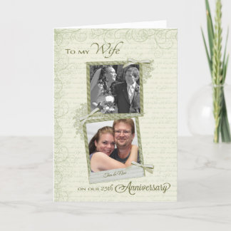 Tarjeta A la esposa en __º aniversario - Personalizado ent