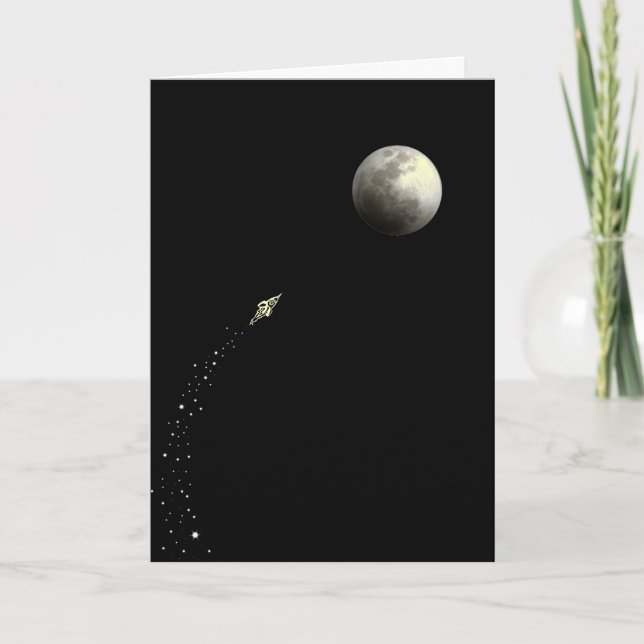 Tarjeta A la luna (Anverso)