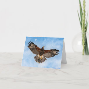 Tarjeta A la luna y atrás