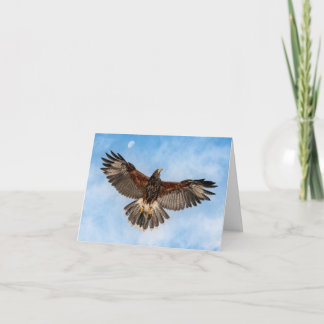 Tarjeta A la luna y atrás