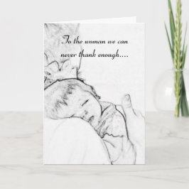 Tarjeta A la Madre del Nacimiento de nuestro Niño...