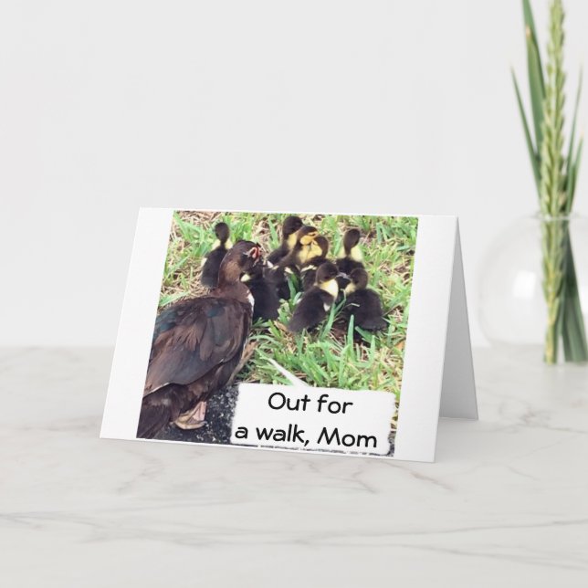 TARJETA A LA MAMÁ-FAMILIA DE LOS PATO DICEN JUNTOS-FELIZ C (Anverso)