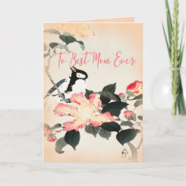 Tarjeta A La Mejor Madre Que Alguna Vez Vintage Gran Tit Y