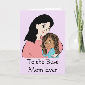 Tarjeta A la mejor mamá de la historia - Chica de Día de l