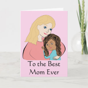 Tarjeta A la mejor mamá de la historia - Chica de Día de l