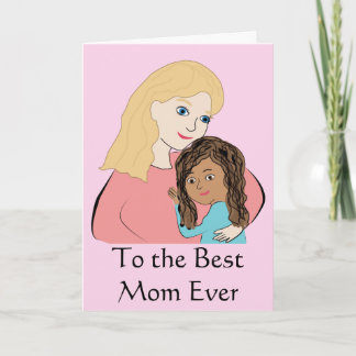 Tarjeta A la mejor mamá de la historia - Chica de Día de l