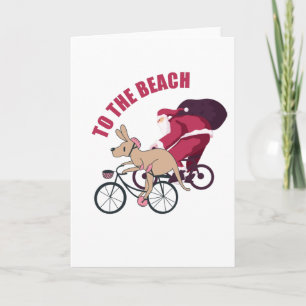 Tarjeta A la Playa - Navidad Australiana