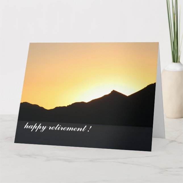 Tarjeta a la puesta de sol grande (Anverso)