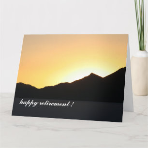 Tarjeta a la puesta de sol grande