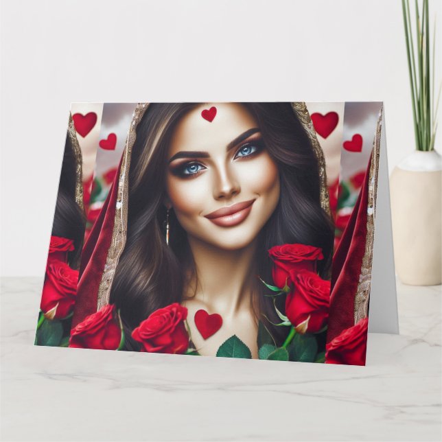 Tarjeta A la que amo (Anverso)