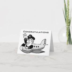 TARJETA A LAS FELICIDADES DEL "NUEVO PILOTO"
