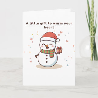 Tarjeta A Little Gift to Warm Your Heart Cute Card