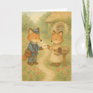 Tarjeta A Little Love Letter – Fox Mail Valentine
