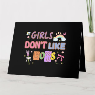 Tarjeta A los chicas no les gustan los niños