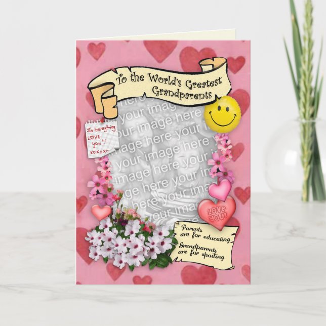 Tarjeta A los mayores abuelos del mundo (Anverso)