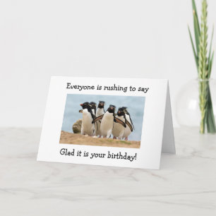 TARJETA A LOS PENGUINOS LES GUSTABA "TÚ" TENER 40 AÑOS Y Q