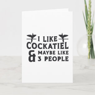 Tarjeta A Los Propietarios De Cockatiel Me Gustan Las Aves