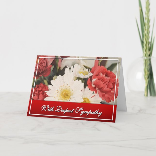 Tarjeta A loss such as this... Sympathy Card (Anverso)