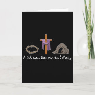 Tarjeta A Lot Can Happen In 3 Days Gift For A Christian Ea
