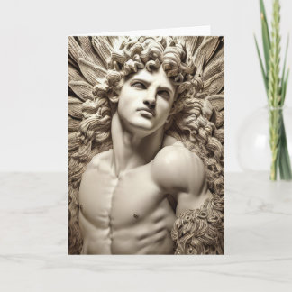 Tarjeta A Man of Marble Hot Guy Gay Themed Greetings Card