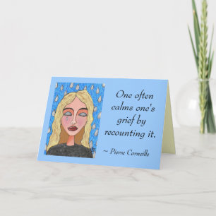Tarjeta A menudo uno calma su dolor al contarlo. - c